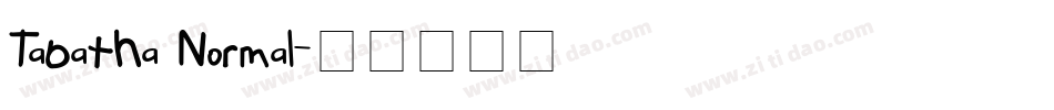 Tabatha Normal字体转换